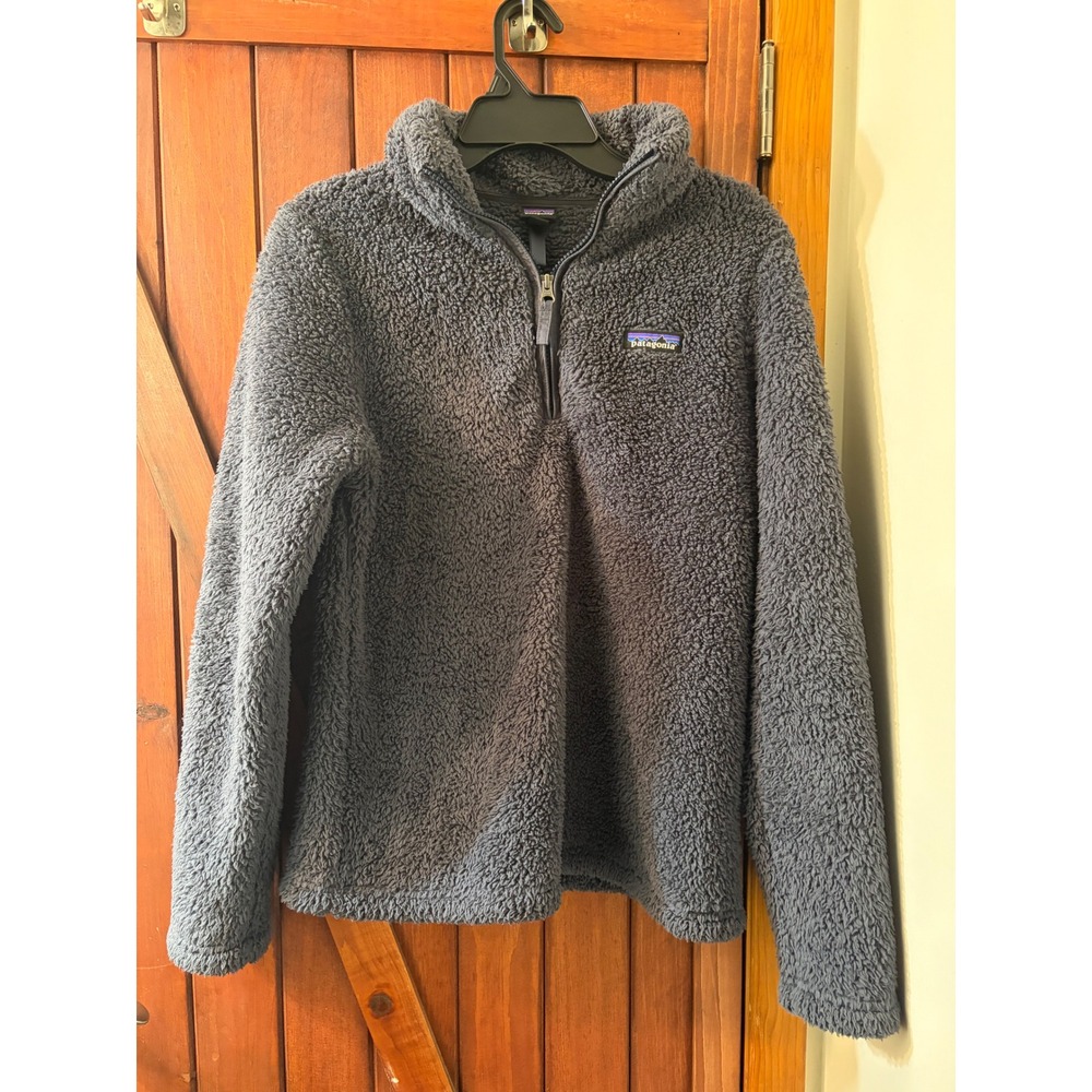 Patagonia Los Gatos 1/4 Zip Fleece Pullover Charcoal Gray Womens Medium‎